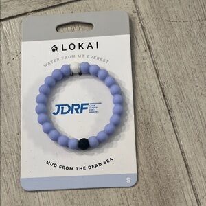 Lokai Lavender Beaded Bracelet with Signature White and Black Beads